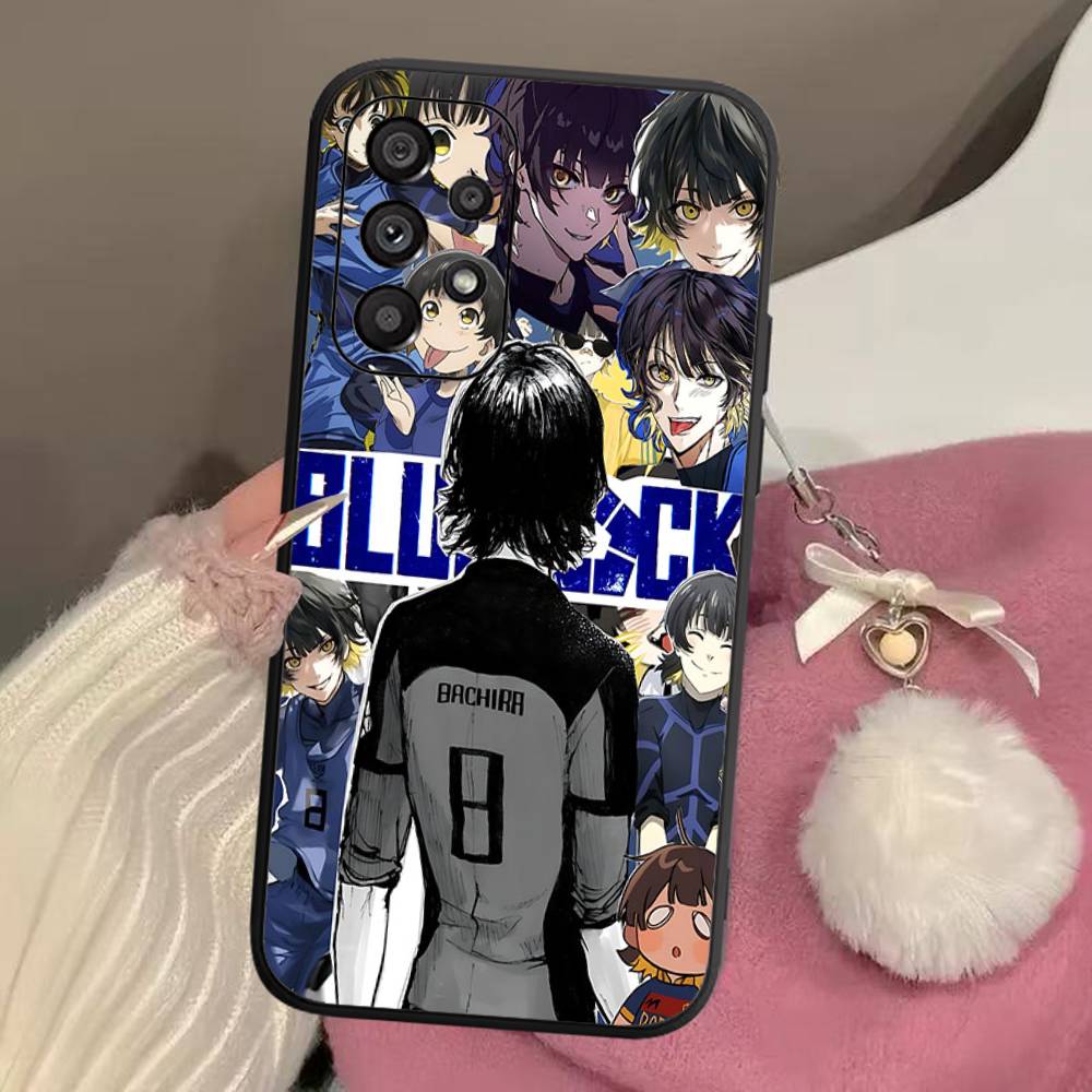 

Football Anime B-Blue L-Lock Phone Case For Samsung A 52 53 21 32 13 12 71 31 51 40 72 73 70 22 42 50 30 20 21 Shell Samsung A50S