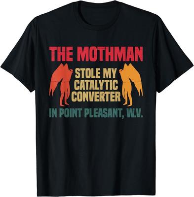 The Mothman Stole My Catalytic Converter In Point Vintage T-Shirt Unisex T-Shirt