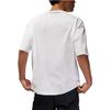 Jordan T-shirty Essential Flight Męskie Białe z Okrągłym Dekoltem Umiarkowany Prosty Krój DZ7314-100
