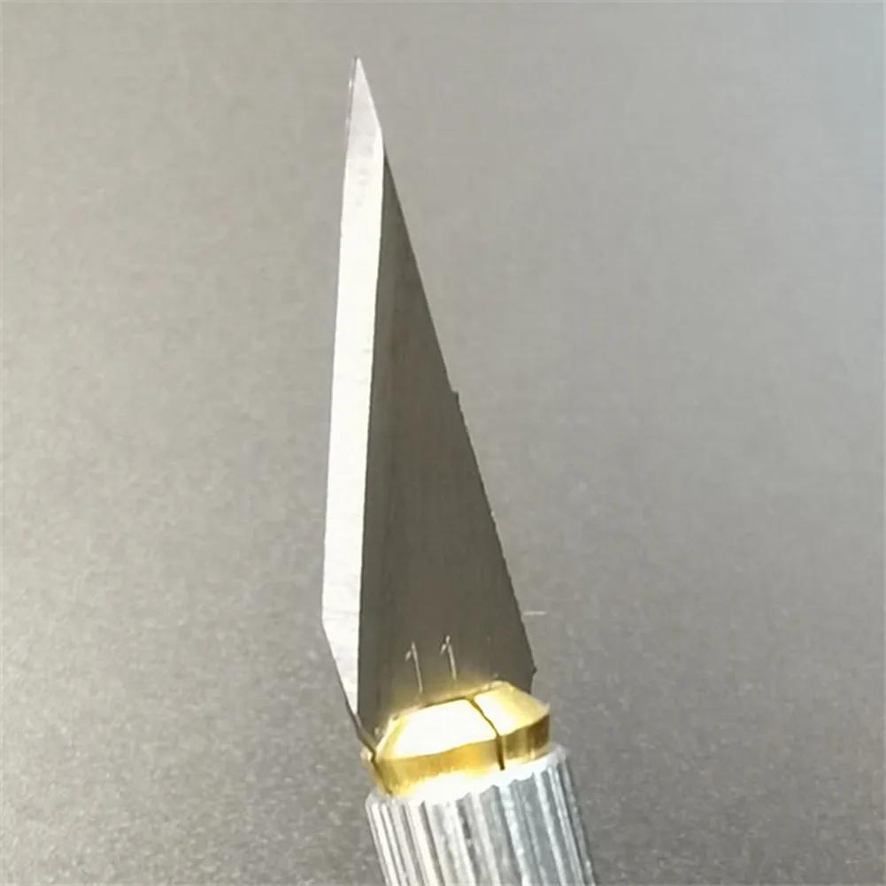 100/50pcs Knife DIY Wood Carving Fruit Food Scalpel Craft Sculpture Cutting Tool Metal Engraving Blades Knifes Wood Carving Disc