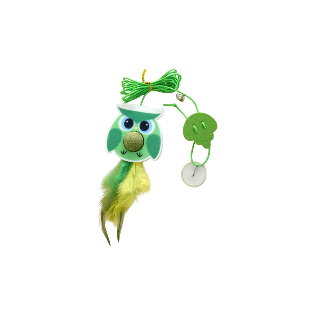 Hanging Cats Teaser Toy Set, Self-Play Swing Cats Toys With Elastic Rope, Feather & Catnip Ball For Indoor Cats, Hands-Free Door Hanging Interactive