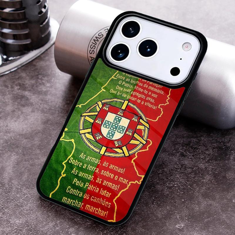 

Portugal National Flag Phone Case for iPhone 17 16 15 Pro Max Air 14 13 12 11 Plus Shockproof Capa Cover iPhone 12