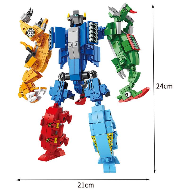 6 In 1  Dinosaur Building Blocks, STEM Dinosaur Blocks, Kids Birthday Gift  ,Educational Construction Toys,669pcs