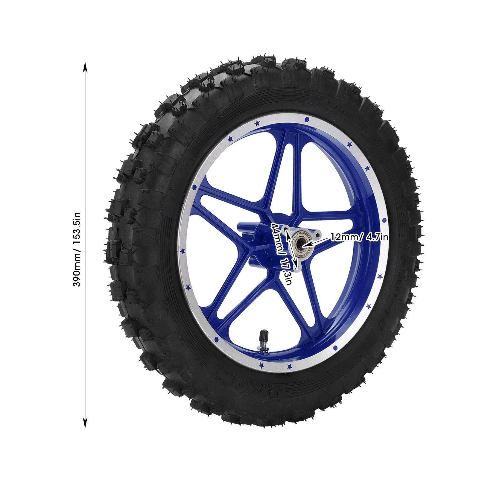 

2.510in Rear Wheel Rubber Tire AntiSkid Replacement Fits for 47 49 2 Stroke Dirt Bike(Red )