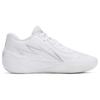 PUMA MB.02 Men Round Toe Lace Up Cushioned Low Top Basketball Shoes White 379419-01