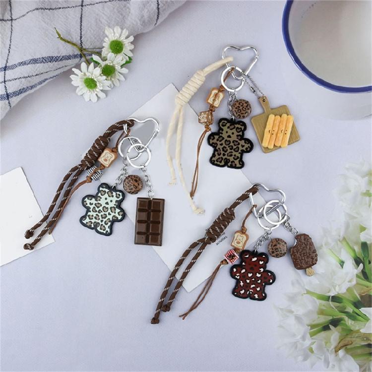 Bag Pendant Charm Braided Rope Keychain Bag Charms for Purse Handbags Bag Accessories Car Key Charm for Women Men Gifts