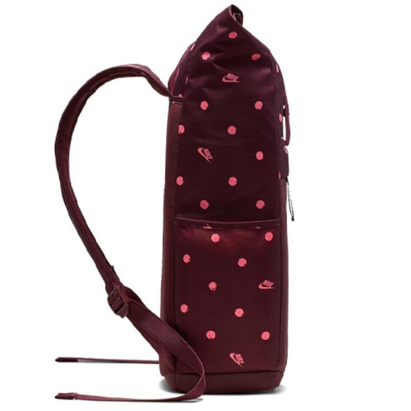 Nike Polyester Backpack Regular Unisex Burgundy Casual BA6185-681