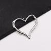 Cross-Border Love Pendant: Alloy Hollow Heart-Shaped DIY Jewelry and Earring Accessories
