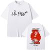 Rapper Lil Peep Hellboy Album Grafica Maglietta Uomo Donna Hip Hop Moda Streetwear Abbigliamento Maschile Casual Oversize Maglietta in Cotone