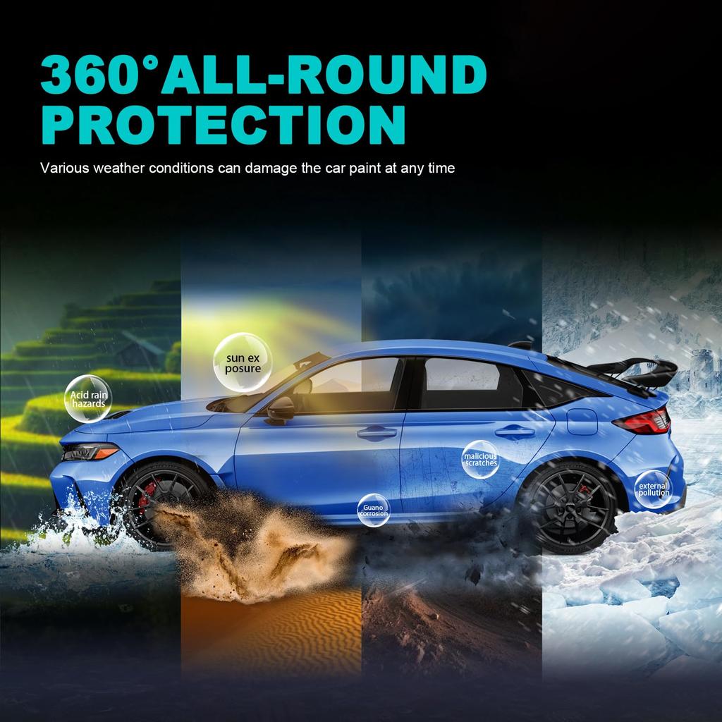 FDAIUN Headlight Film for Honda Civic Type R TPU Protective Film with Scratch Protection and Clear Car Wrap for Honda Civic Type R Includes Headlights