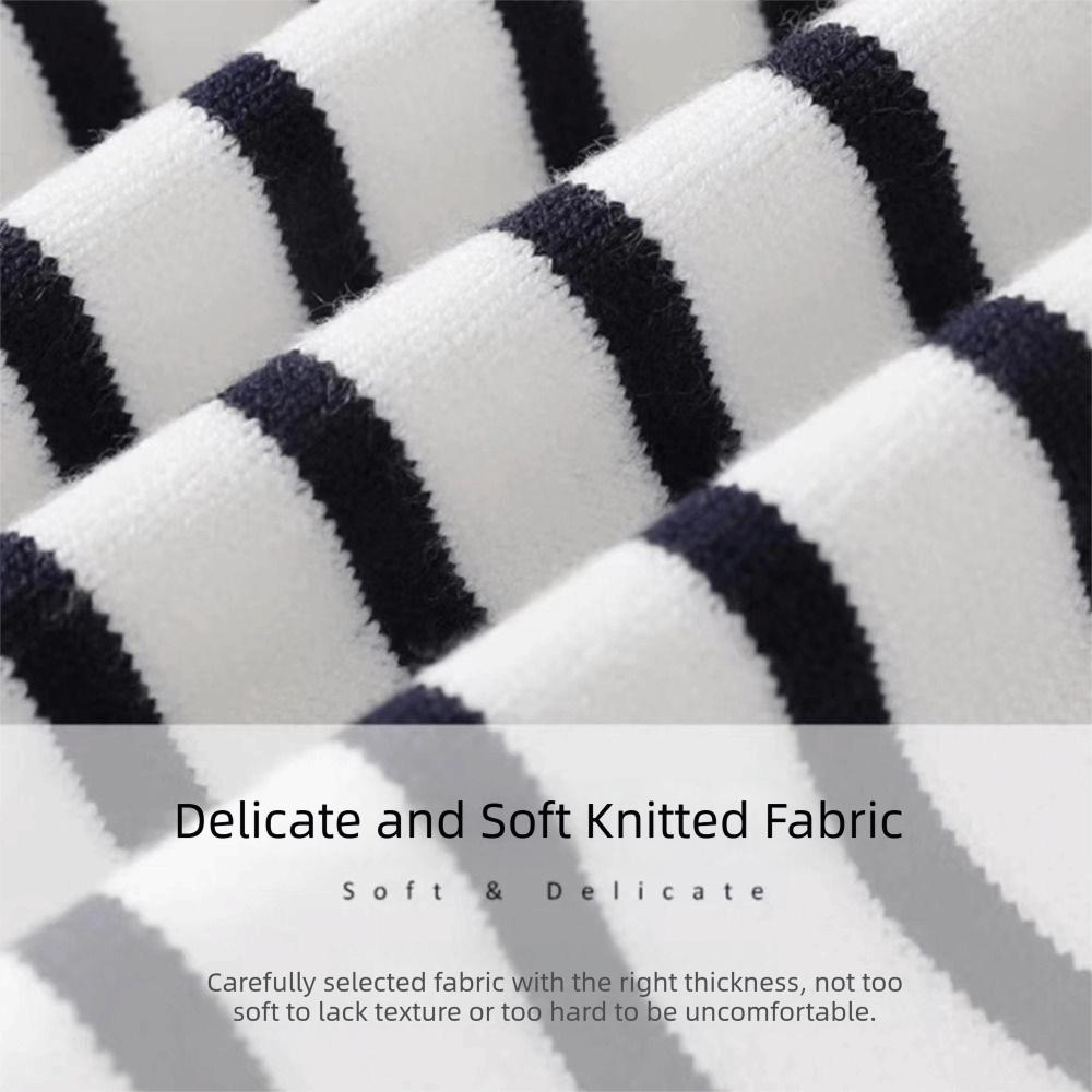 Trendy Lightweight Knitted Shawl Striped Thin Shoulder Protection Scarf Solid Color Soft Fake Collar Office Wear