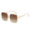 Retro Luxury Multi Color Thin Frame Gradient Square Women Sunglasses UV400 Brand Design Personalized Simple Casual