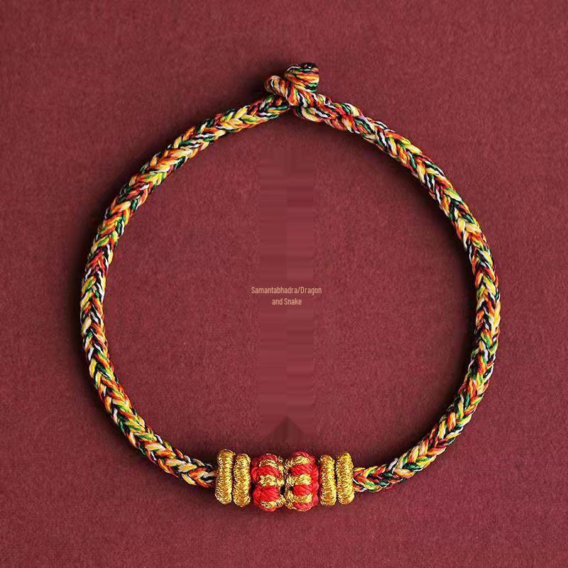 Dahao Year of the Tiger Red String Zodiac Bracelet - Women's and Couples' Woven Charm