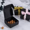 50 stk små gaveesker med lokk, mini firkantet kraftboks for smykkering, håndverk og mat, øredobber, godteri, smykkeskrin til bryllupsfest