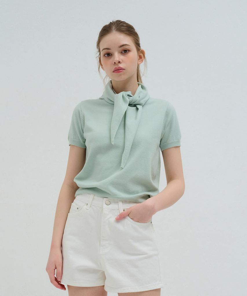 Kamino Summer Scarf Wrap Knit Mint