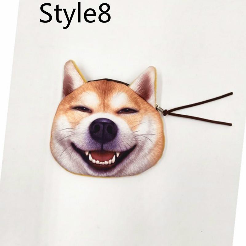 

Сумка-кошелёк для монет с принтом морды собаки Style8