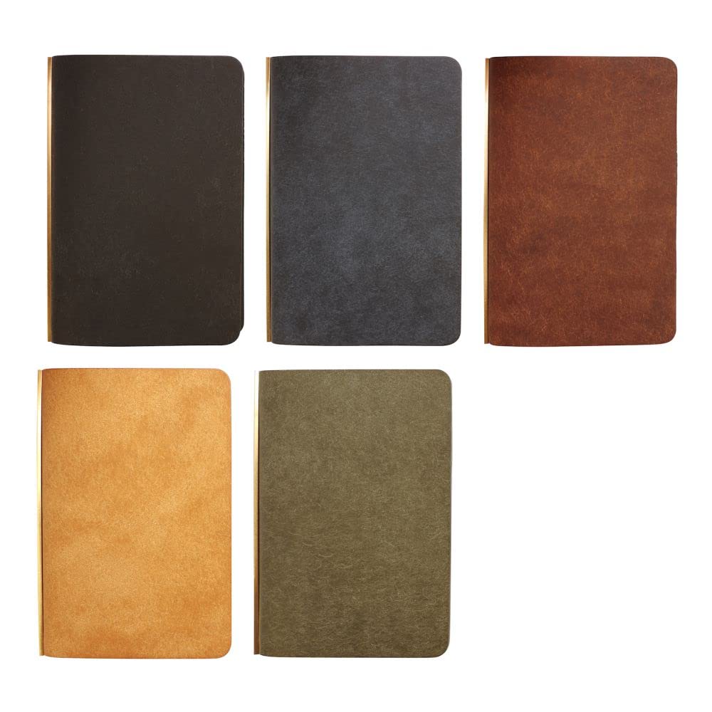 System Notebook Plotter Mini 5 Size Pueblo Ring Diameter 11mm Leather Binder 7 [Brown]