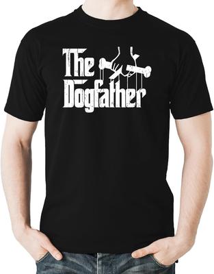 Witty Fashions The Dogfather - Funny Dog Lovers - Pup Fun Humor - Pet Owners Graphic Novelty Mens T-Shirt