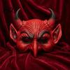 Eng Halloweenmasker Demon Schuim voor Volwassenen, Rood Half Professioneel Niveau Horror Gezicht Duivel Maskerade Accessoires met Hoorn Cosplay Kostuum Zacht Dun