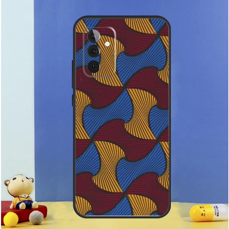 

African Fabric Print Case For Samsung Galaxy A56 A52 A53 A16 A26 A36 A55 A35 A15 A32 A12 A33 A13 A14 A34 A54 A17 Samsung A56