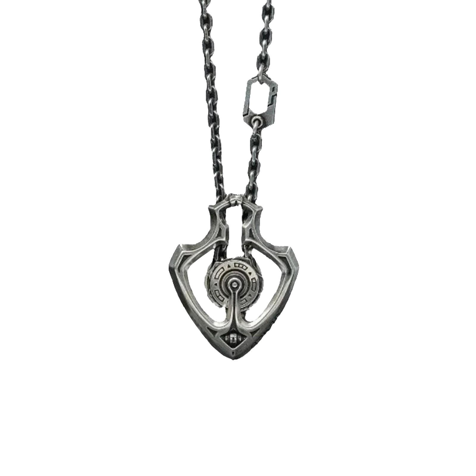 

Ожерелье с подвеской в виде механической вращающейся шестерни, властная личность, высококачественный кулон, ретро-панк-ожерелье One Size