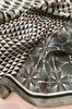 Women' Scarf Olive-Beige 70X70 - Geometric and Plant-like, Silky to the Touch