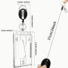 2025 New 1pc Transparent Cards Slots ID Tag Badge Holder with Reel Storage Organizer Employee Pass Work Card Case Sleeve