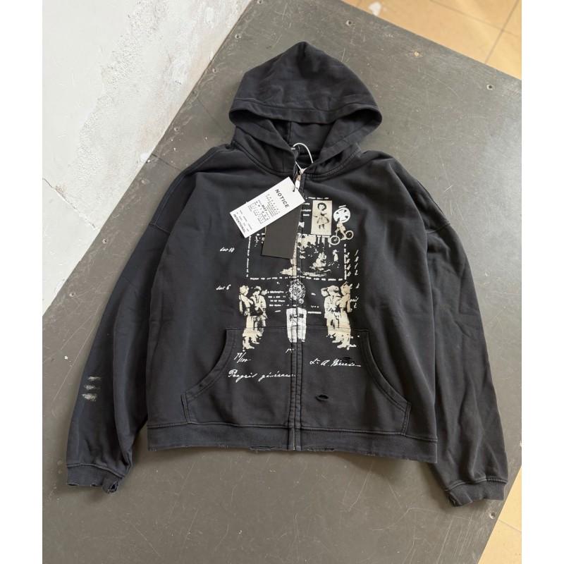 Túlméretezett mosott pamut kapucnis pulóver betűnyomattal Uniszex Streetwear Őszi alkalmi pulóver