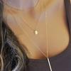 Hot-selling new models, copper bead chains, sequins, metal strips, multi-layer short necklaces.