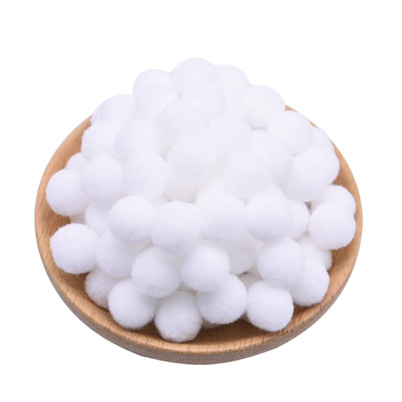 100Pcs 15-25mm Colorful Pompoms DIY Dolls Garment Handmade Material Soft Fluffy Pom Poms Ball For DIY Kids Toys Accessories