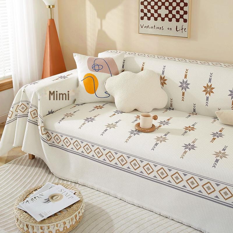 "All-Season Bohemian Non-Slip Sofa Cushions and Covers for Living Room"