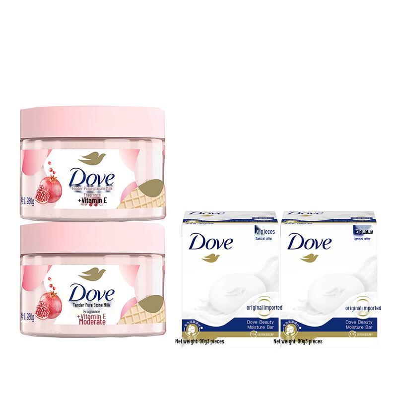Набор скраба и мыла Dove Молоко и гранат