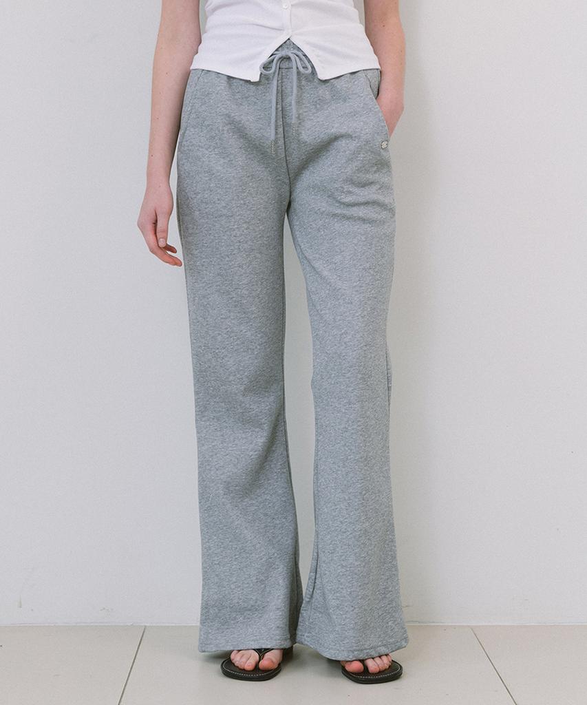 LAMINEZ Semi-Bootcut Sweatpants - Gray