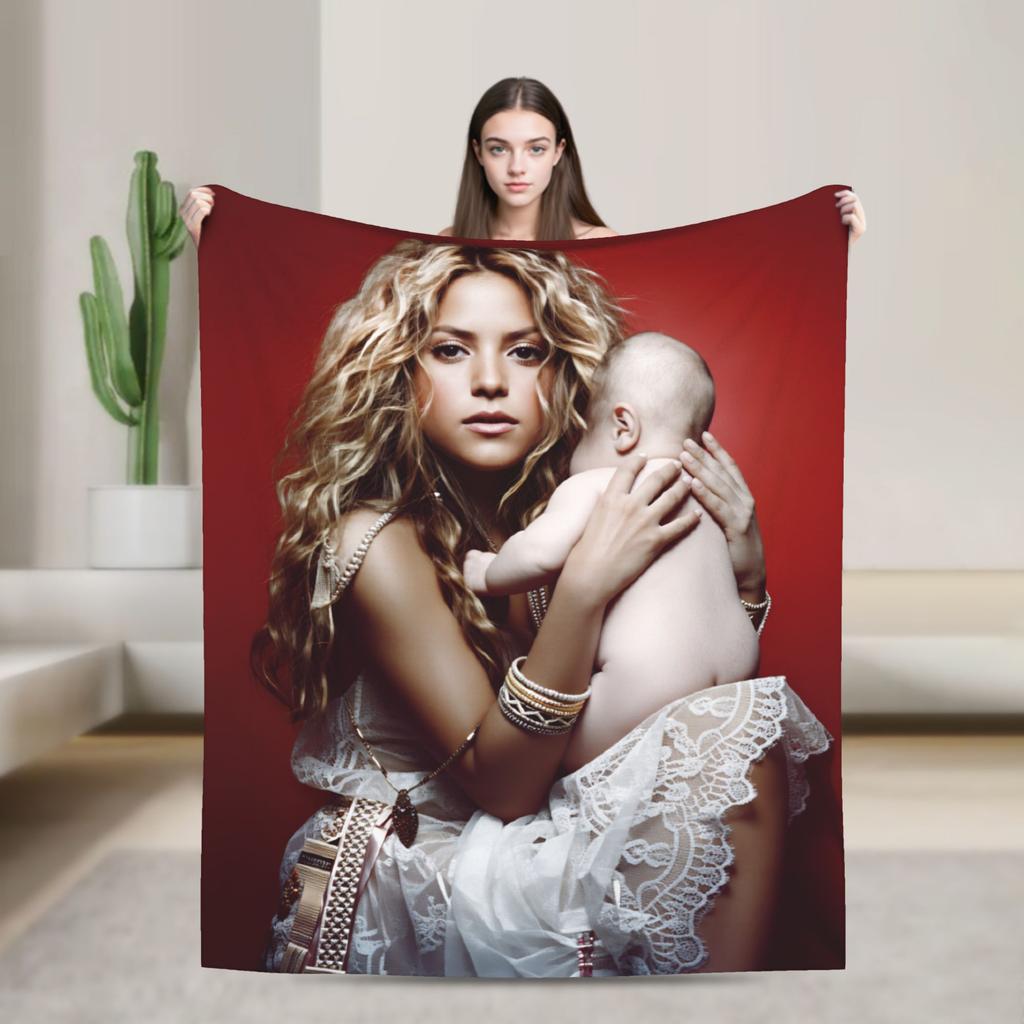 Shakira Decke Qualität Super Warm Sängerin Pop Bettwäsche Überwürfe Frühling Dekorativ Couch Sessel Sofa Bett Ästhetisch Tagesdecke