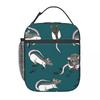 Ratten isolierte Lunchtasche für Damen Kinder Tragbare Lebensmittelboxen Thermische Lunchbox Tragetasche