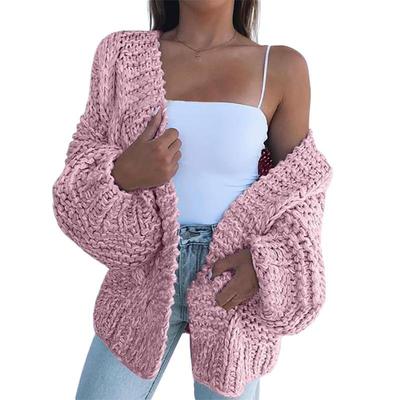 Jesienno-zimowy damski sweter rozpinany Sweter Przytulny swobodny kardigan Swetry. Topy