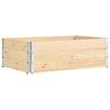 Day and Night - Day and Night Solid Pine Wood Flower Beds 3 Units 50x150 Cm