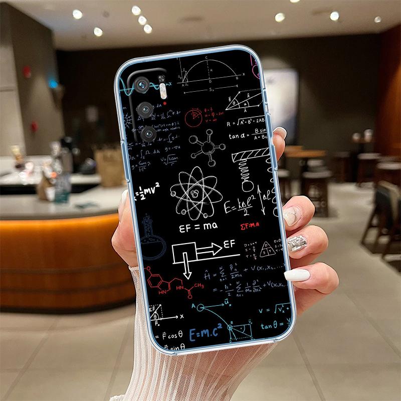 

NH15 Chemical Maths Formula Transparent Phone Case for Motorola Moto Edge 20 30 40 50 S30 Fusion Ultra Pro Neo Lite + G200 G23 Motorola Edge 20 Fusion