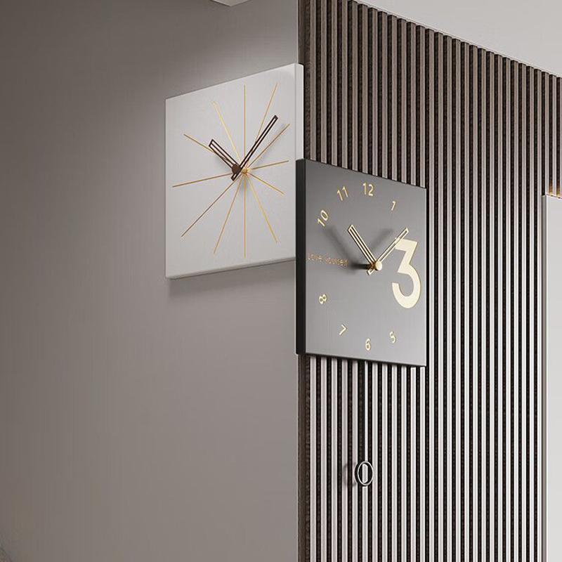 Luxury Wall Clocks Elegant Nordic Interior  Wall Adhesive Watch Unique Luminous Clocks Noiseless Living Room Clock Decoration
