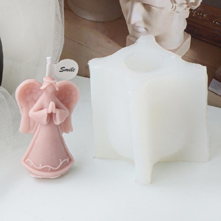 Silicone Mold 3D Angel Candle Molds Handmade DIY Soap Baking Molds Home Decors