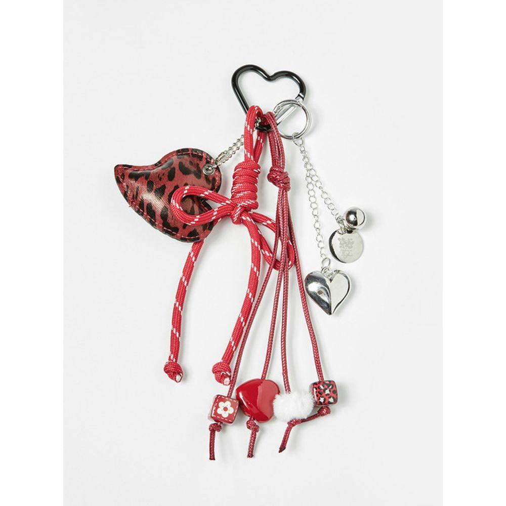 The GREEN Lab Heart Leopard Keyring (3colors)