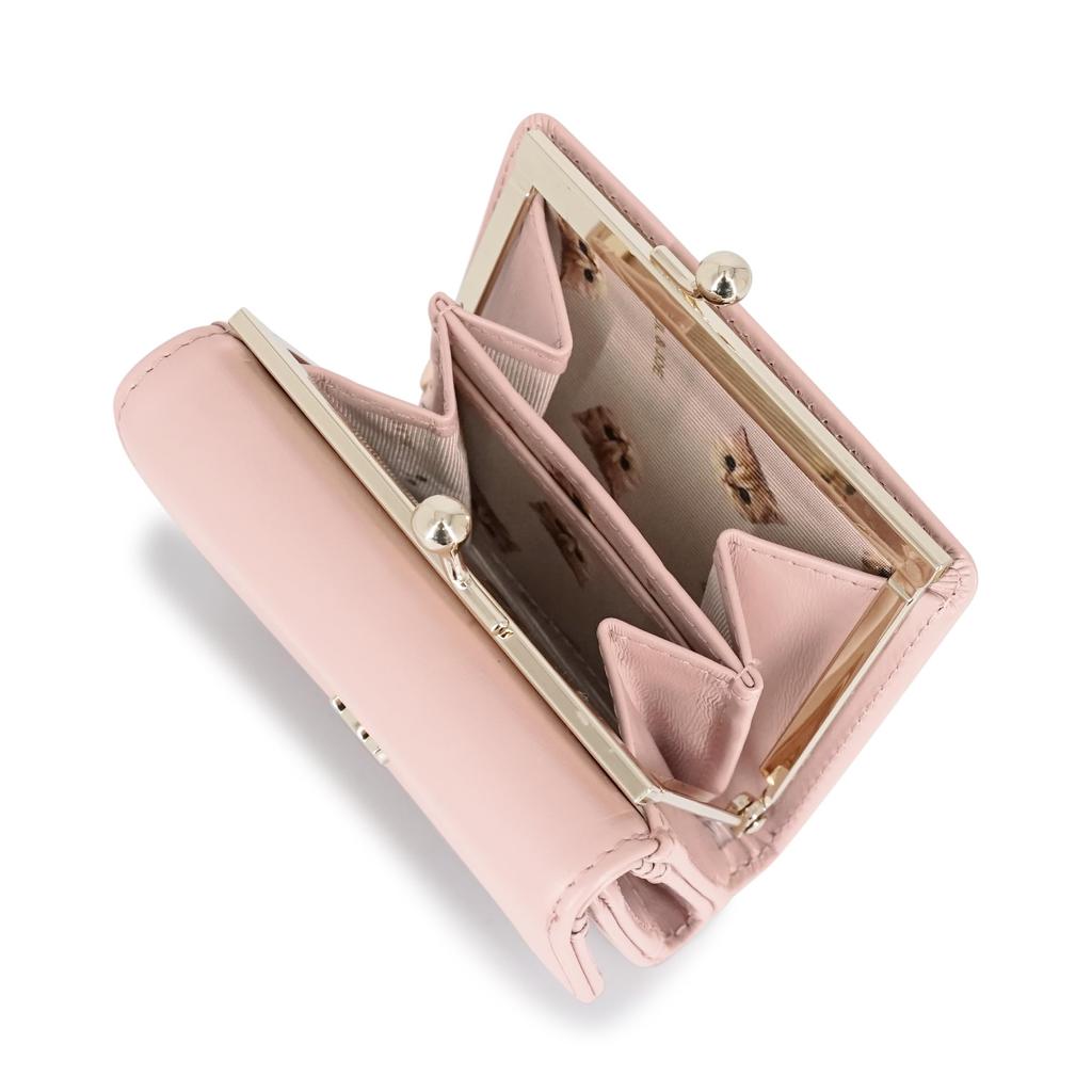 And PAUL JOE ACCESSOIRES Mini Wallet with Clasp Small Cat Face Pink FREE [Paul Joe] & PJA-W1162 PJA-W1162