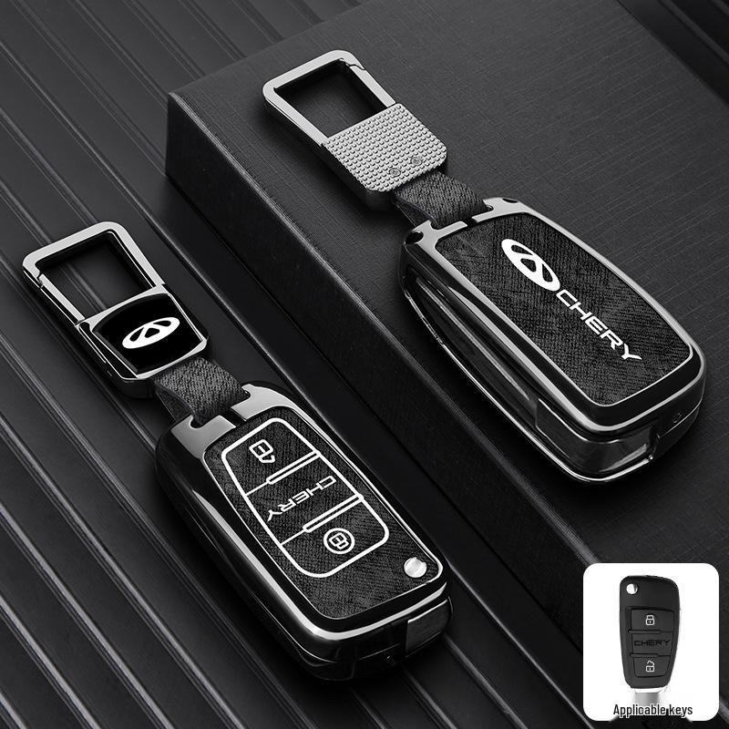 Zinc Alloy Key Shell Covers for Chery, Tiggo 8, 7 Plus - Full Coverage, 5x Anti-Drop Protection