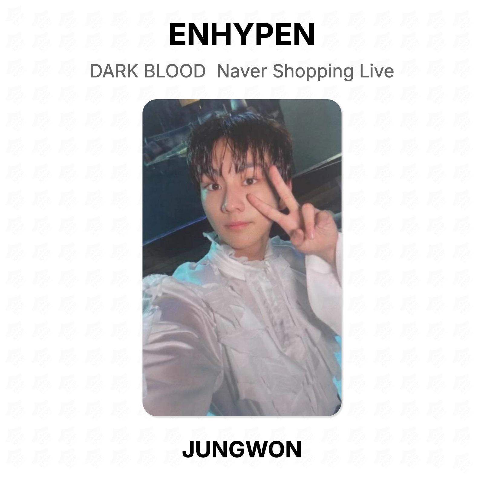 ENHYPEN DARK BLOOD Naver Shopping Live Official Photocard JUNGWON
