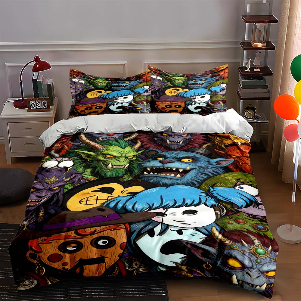 

Colorful, monstrous, vibrant. Bedding Duvet cover sets Duvet covers Pillowcases gifts (1 * Duvet Cover 2 * Pillowcases, without duvet insert) 135x200cm