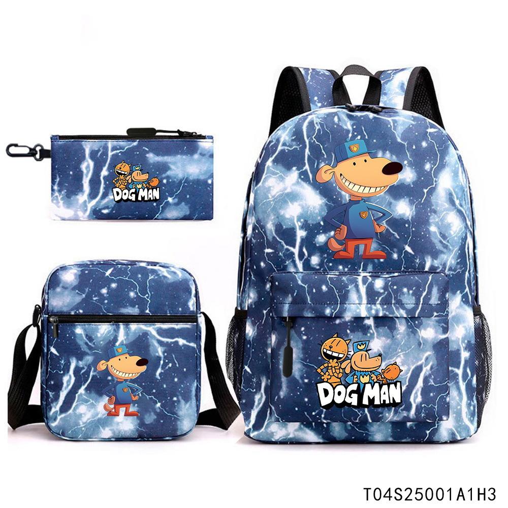 3-delige Schoolrugzakset voor Studenten Grote Capaciteit Oxford Stof Schooltas met Schouderband en Etui 3 piece set