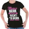 Mama Bear with the Right To Bear Pro Guns Womens Top Junior Graphic Tee