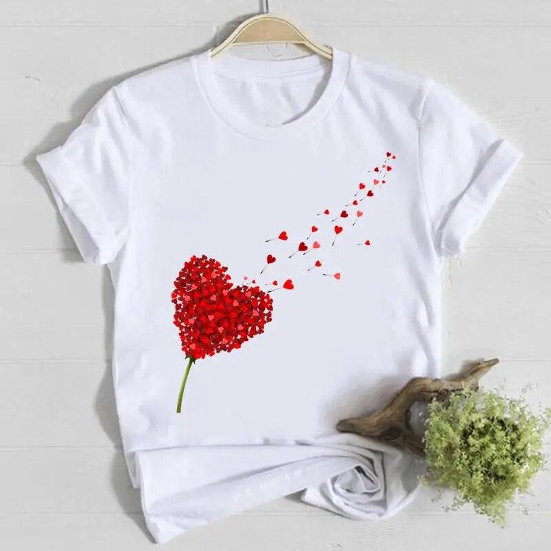 Short Sleeve Casual Tee Top Avocado Lovely Style Shirt Lady Clothes Fashion Tshirt Summer Female T Women Graphic T-shirts