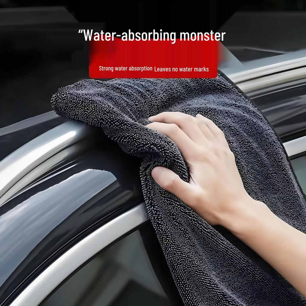 Double-Sided Water-Absorbing Car Wash Towel for Effective Cleaning