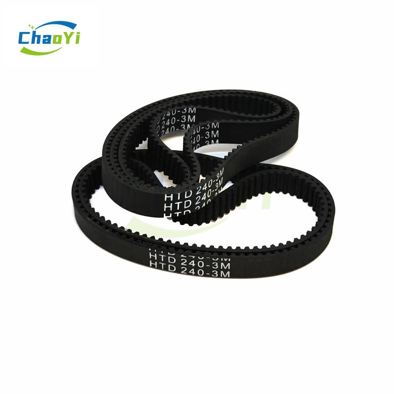 HTD 3M Closed Loop Timing Belt Length 132mm-282mm Width 6mm 3M Synchronous Belt Rubber Drive Belt 144-3M 225-3M 255-3M Pitch 3mm